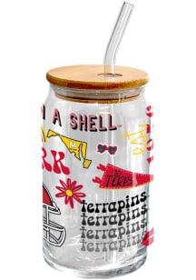 Maryland Terrapins 16oz Local Glass Can Pint Glass - White