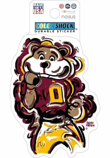 Minnesota Golden Gophers 3" Justin Patten Durable Stickers - Maroon