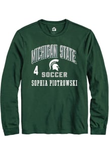 Sophia Piotrowski Michigan State Spartans Green NIL Arch Logo Long Sleeve Player T Shirt