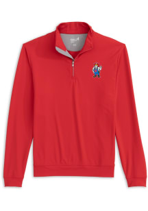 Johnnie O Nebraska Cornhuskers Mens Red Motion Herbie Long Sleeve Qtr Zip Pullover