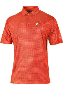 Columbia Oklahoma State Cowboys Mens Orange Master Short Sleeve Polo