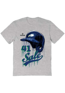 Chris Sale  Vive La Fete Florida Gulf Coast Eagles Youth Grey Drip Short Sleeve T-Shirt