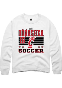 Lexi O’Shea Cincinnati Bearcats Mens White NIL Striped Player Crew