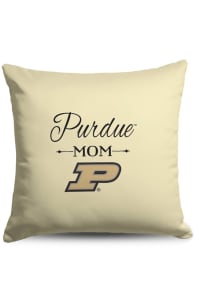 Purdue Boilermakers Mom 18x18 Throw Pillow - White