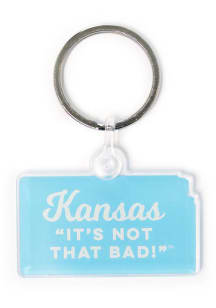 Kansas Acrylic Keychain Keychain - Light Blue
