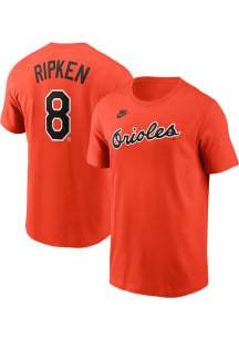 Cal Ripken Jr Baltimore Orioles Orange Alt Short Sleeve Player T Shirt