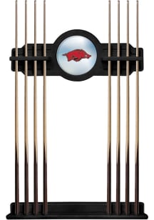 Arkansas Razorbacks Solid Wood Cue Rack Pool Table Accessories