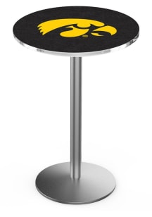 Iowa Hawkeyes Stainless Round Base Pub Table