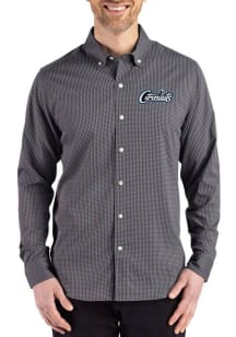 Cutter and Buck UCF Knights Mens Black Skyline Long Sleeve Dress Shirt