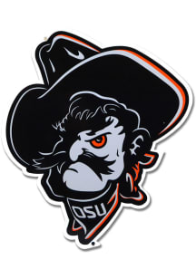 Oklahoma State Cowboys 12 Steel Logo Sign - Black