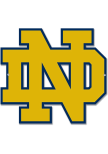 Notre Dame Fighting Irish 12 Steel Logo Sign - Yellow