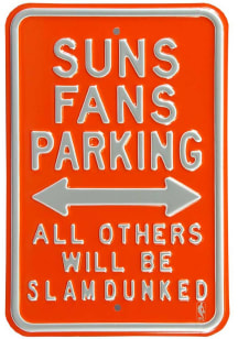 Phoenix Suns Slam Dunk Parking Sign - Orange