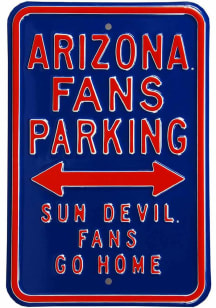 Arizona Wildcats Go Home Parking Sign - Red