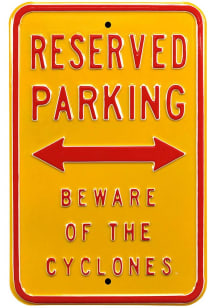 Iowa State Cyclones Beware Sign - Yellow