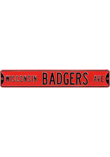 Wisconsin Badgers Ave Sign - Cardinal