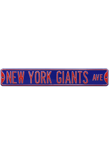 New York Giants Ave Sign - Blue
