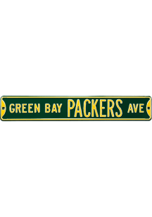 Green Bay Packers Ave Sign - Green