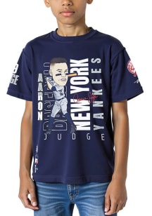 Aaron Judge New York Yankees Boys Navy Blue Remix Avatar Short Sleeve Fashion Tee