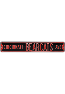 Cincinnati Bearcats Street Sign - Red