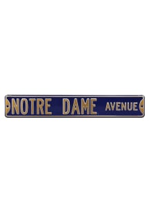 Notre Dame Fighting Irish Avenue Street Sign - Navy Blue