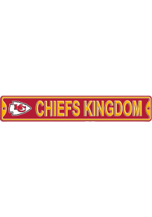 Kansas City Chiefs 6x36 Chiefs Kingdom Street Sign - Red