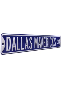 Dallas Mavericks Street Sign - Blue