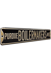 Purdue Boilermakers Street Sign - Gold