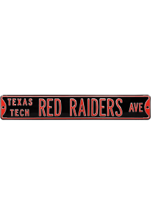 Texas Tech Red Raiders Black Metal Sign - Black