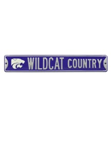 K-State Wildcats Country Street Sign - Purple