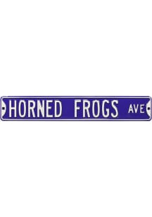 TCU Horned Frogs Street Sign - Purple