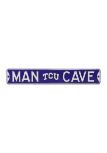 TCU Horned Frogs Man Cave Street Sign - Purple