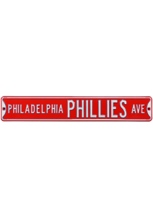 Philadelphia Phillies Red Street Sign - Red
