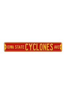 Iowa State Cyclones Red Street Sign - Red