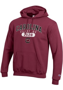 Champion South Carolina Gamecocks Mens Garnet Class of 2028 Powerblend Long Sleeve Hoodie