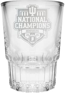 Indiana Hoosiers CFP National Champions 2025 2oz Laser Etch Prism Shot Glass
