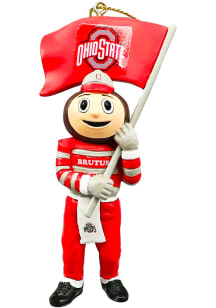 Ohio State Buckeyes Mascot Ornament - Red