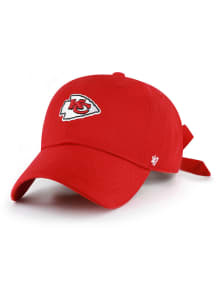 47 Kansas City Chiefs Red Bow Back Clean Up Womens Adjustable Hat