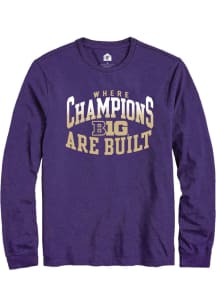 Rally Big Ten Purple Champs Arch Long Sleeve T Shirt