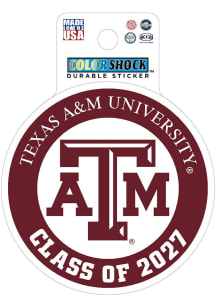 Texas A&M Aggies Class of 2027 Durable Stickers - Maroon