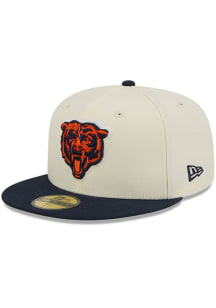 New Era Chicago Bears Mens Ivory Two Tone Basic 59FIFTY Fitted Hat