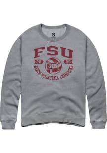 Summit Sportswear Florida State Seminoles Mens Graphite Big 12 2026 Beach Volleyball Champions Lon..