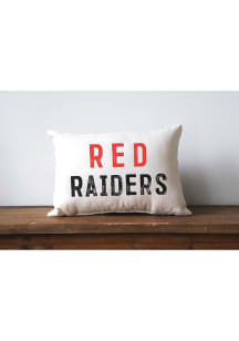 Texas Tech Red Raiders Plain Name Throw Throw Pillow - Red