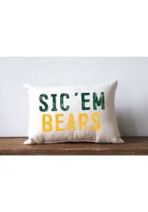Baylor Bears Plain Slogan Throw Throw Pillow - Green