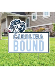 North Carolina Tar Heels School Bound Yard Sign - White
