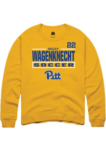 Bailey Wagenknecht Pitt Panthers Mens Gold NIL Stacked Box Player Crew