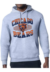 Starter Chicago Bears Mens Grey Team Grit Long Sleeve Hoodie