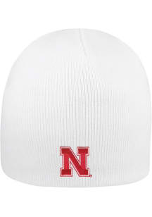 LogoFit Nebraska Cornhuskers White Everest Beanie Mens Knit Hat
