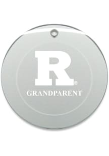 Rutgers Scarlet Knights Grandparent Round Ornament - White