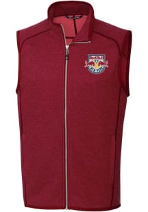 Cutter and Buck New York Red Bulls Mens Red Mainsail Sleeveless Jacket