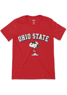 Ohio State Buckeyes Red Peanuts Joe College Short Sleeve T Shirt